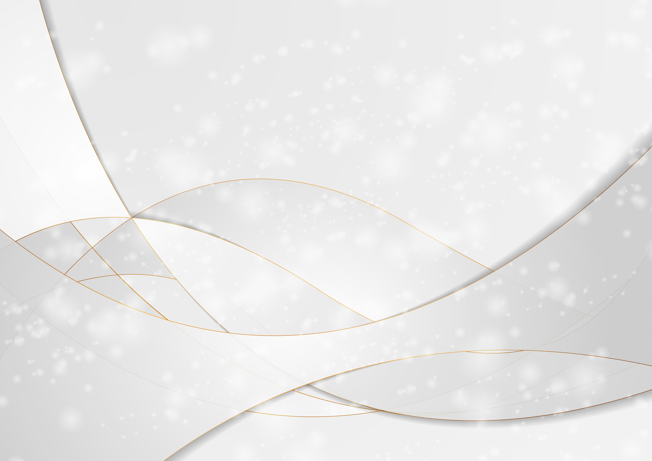 Grey Silver Abstract Luxury Background with Bronze Outlines